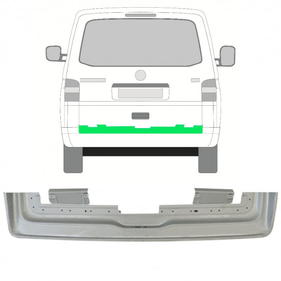 Unutarnji reparaturni lim poklopca prtljažnika za VW Transporter T5 2003- 11531