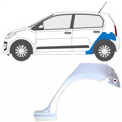 Reparaturni lim stražnjeg blatobrana za Volkswagen UP! 2011- / Lijevo 8673