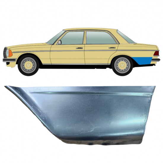 Reparaturni lim stražnjeg blatobrana za Mercedes W123 1975-1985 / Lijevo 11068