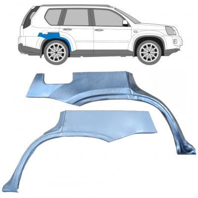 Reparaturni lim stražnjeg blatobrana za Nissan X-TRAIL 2007-2014 / Lijevo+Desno / Set 9586