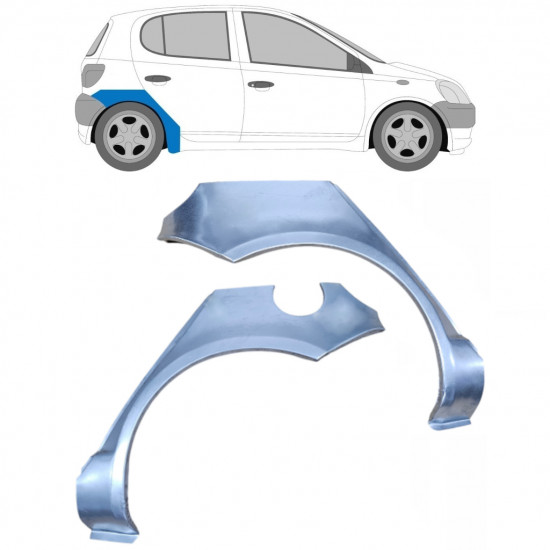 Reparaturni lim stražnjeg blatobrana za Toyota Yaris 1999-2006 / Lijevo+Desno / Set 9215