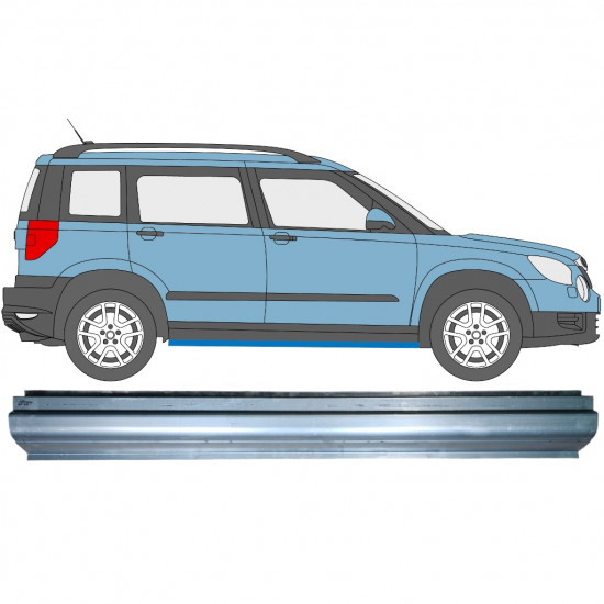 Lim praga za Skoda Yeti 2009- / Lijeva = Desna (simetrična) 7201