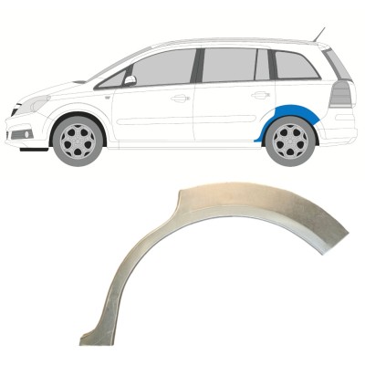 Reparaturni lim stražnjeg blatobrana za Opel Zafira B 2005-2012 / Lijevo 14757