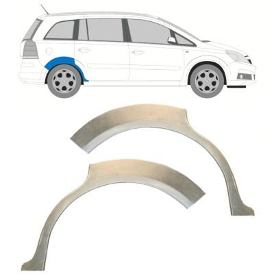 Reparaturni lim stražnjeg blatobrana za Opel Zafira B 2005-2012 / Lijevo+Desno / Set 14758