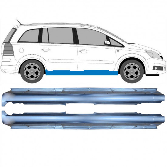 Prag za Opel Zafira 2005-2012 / Lijevo+Desno / Set 10617