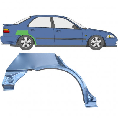 Reparaturni lim stražnjeg blatobrana za Honda Civic 1991-1995 / Desno 6648