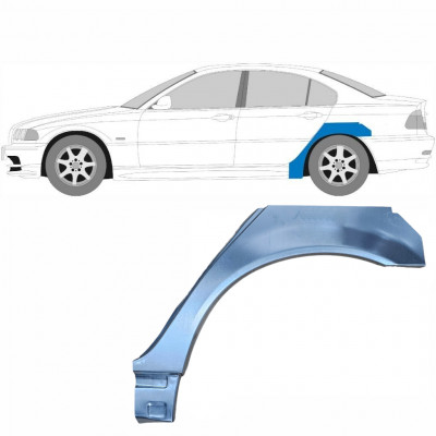 Mali reparaturni lim stražnjeg blatobrana za BMW E46 3 1998-2005 / Lijevo 6201