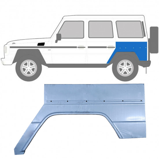 Reparaturni lim stražnjeg blatobrana za Mercedes G-Class 1979- / Lijevo 5114