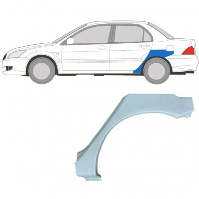 Reparaturni lim stražnjeg blatobrana za Mitsubishi Lancer 2003-2008 / Lijevo 5285