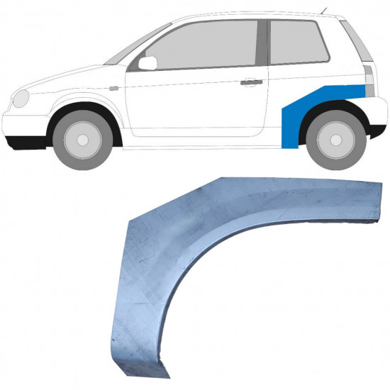 Reparaturni lim stražnjeg blatobrana za VW Lupo Seat Arosa 1998-2005 / Lijevo 5048