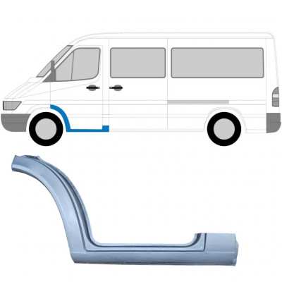 Reparaturni lim prednjeg stepenika za Mercedes Sprinter 1995-2006 / Lijevo 5808