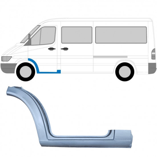 Reparaturni lim prednjeg stepenika za Mercedes Sprinter 1995-2006 / Lijevo 5808