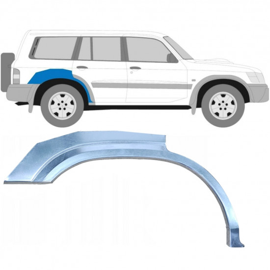 Reparaturni lim stražnjeg blatobrana za Nissan Patrol 1997-2009 / Desno 6262