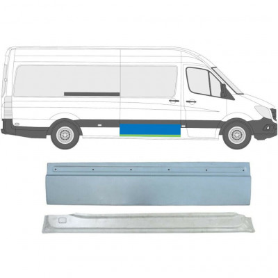 Reparaturni lim kliznih vrata za Mercedes Sprinter 2006- / Desno / Set 5849