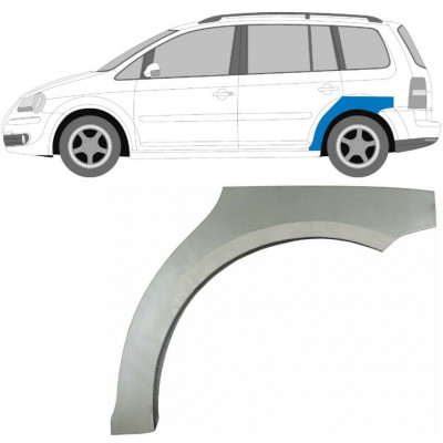 Reparaturni lim stražnjeg blatobrana za VW Touran 2003-2015 / Lijevo 5109