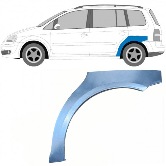 Reparaturni lim stražnjeg blatobrana za VW Touran 2003-2015 / Lijevo 5109